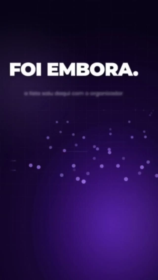 Gestão de eventos: o problema.