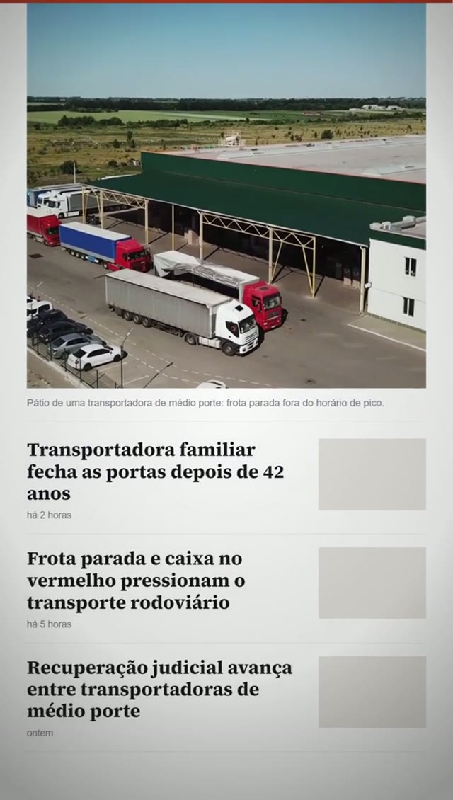 Notícia virou roteiro de anúncio.