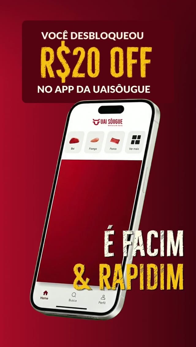 Pedido de açougue direto pelo app.