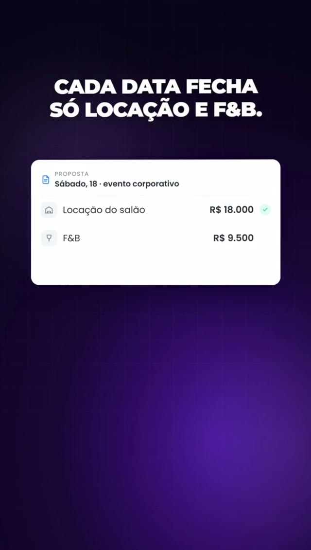 Gestão de eventos: a solução.